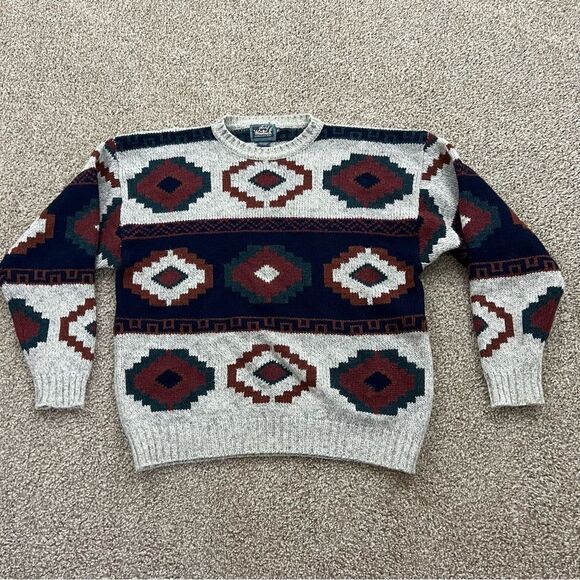 Vintage Woolrich Southwestern Aztec Sweater men's XL - Picture 1 of 7